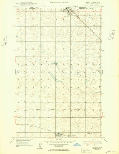 United States Geological Survey Portal, ND (1949, 24000-Scale) digital map