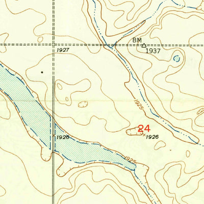 United States Geological Survey Portal, ND (1949, 24000-Scale) digital map