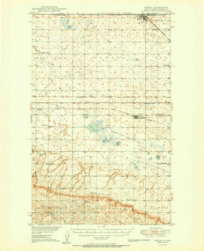 United States Geological Survey Portal, ND (1950, 62500-Scale) digital map