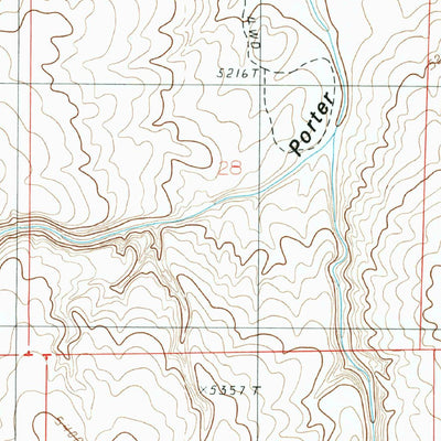 United States Geological Survey Porter Canyon, AZ (1986, 24000-Scale) digital map