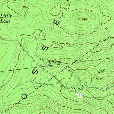 United States Geological Survey Porter Corners, NY (1968, 24000-Scale) digital map