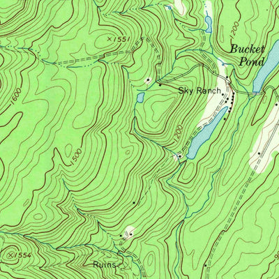 United States Geological Survey Porter Corners, NY (1968, 24000-Scale) digital map