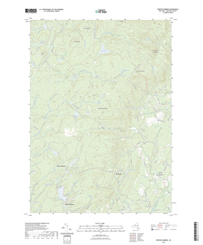 United States Geological Survey Porter Corners, NY (2023, 24000-Scale) digital map