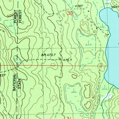 United States Geological Survey Porter Lake, MI (1985, 24000-Scale) digital map