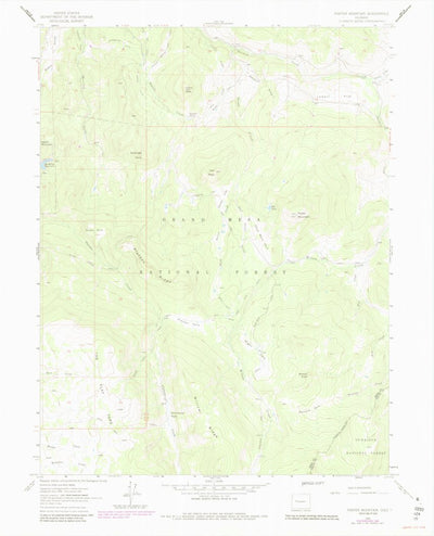 United States Geological Survey Porter Mountain, CO (1961, 24000-Scale) digital map