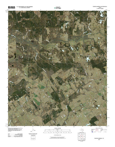 United States Geological Survey Porter Springs, TX (2010, 24000-Scale) digital map