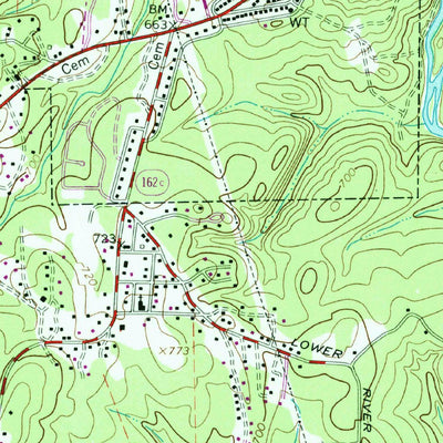 United States Geological Survey Porterdale, GA (1964, 24000-Scale) digital map