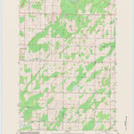 United States Geological Survey Porterfield SW, WI (1982, 24000-Scale) digital map