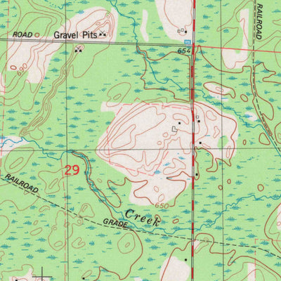 United States Geological Survey Porterfield, WI (1982, 24000-Scale) digital map
