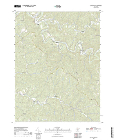 United States Geological Survey Porters Falls, WV (2023, 24000-Scale) digital map