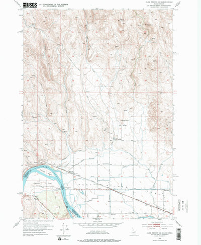 United States Geological Survey Porters Flat, OR-ID (1952, 24000-Scale) digital map