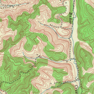 United States Geological Survey Portersburg, KY (1952, 24000-Scale) digital map