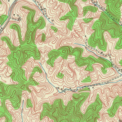 United States Geological Survey Portersburg, KY (1952, 24000-Scale) digital map