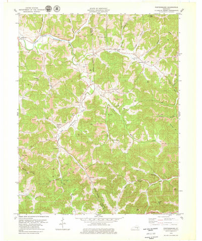 United States Geological Survey Portersburg, KY (1979, 24000-Scale) digital map