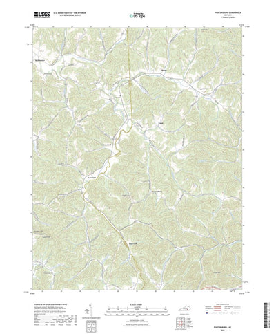 United States Geological Survey Portersburg, KY (2022, 24000-Scale) digital map