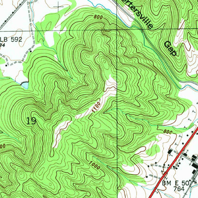 United States Geological Survey Portersville, AL (1946, 24000-Scale) digital map