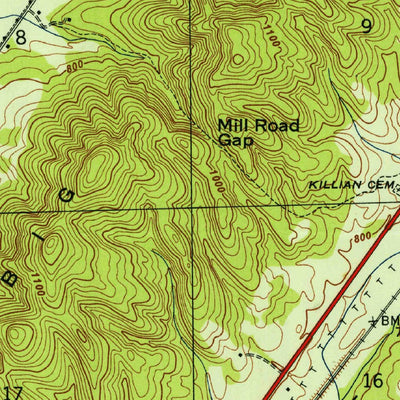United States Geological Survey Portersville, AL (1947, 24000-Scale) digital map