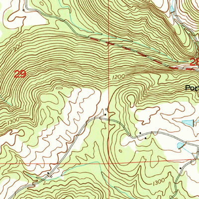United States Geological Survey Portersville, AL (1975, 24000-Scale) digital map