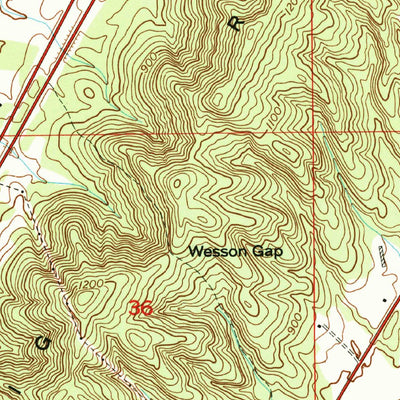 United States Geological Survey Portersville, AL (1975, 24000-Scale) digital map