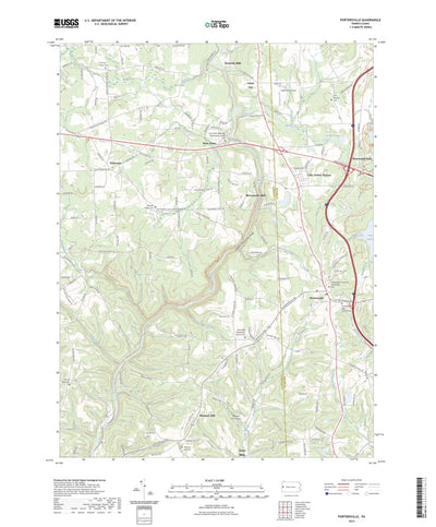United States Geological Survey Portersville, PA (2023, 24000-Scale) digital map