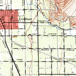 United States Geological Survey Porterville, CA (1942, 62500-Scale) digital map
