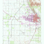 United States Geological Survey Porterville, CA (1951, 24000-Scale) digital map