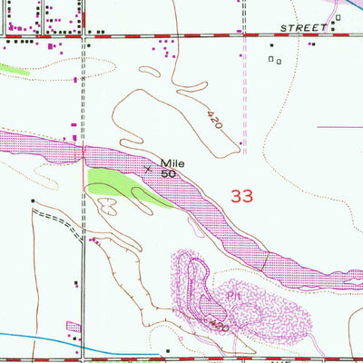 United States Geological Survey Porterville, CA (1951, 24000-Scale) digital map