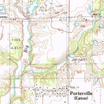 United States Geological Survey Porterville, IL (1985, 24000-Scale) digital map