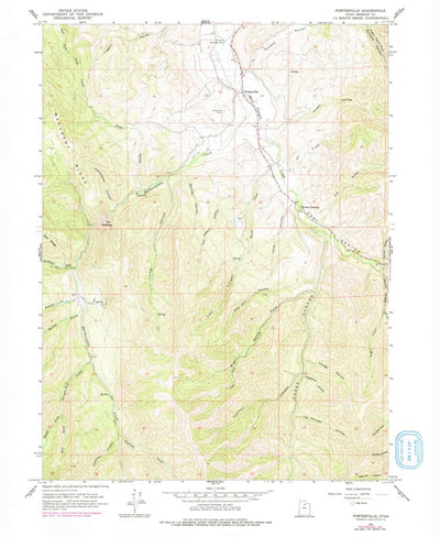 United States Geological Survey Porterville, UT (1961, 24000-Scale) digital map