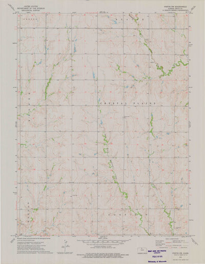 United States Geological Survey Portis NW, KS (1973, 24000-Scale) digital map