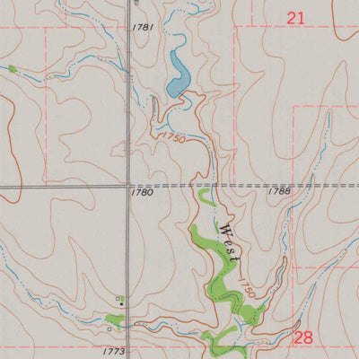 United States Geological Survey Portis NW, KS (1973, 24000-Scale) digital map