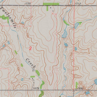 United States Geological Survey Portis NW, KS (1973, 24000-Scale) digital map