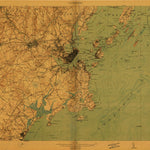 United States Geological Survey Portland And Vicinity, ME (1916, 62500-Scale) digital map