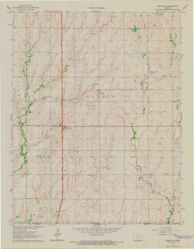 United States Geological Survey Portland, KS (1965, 24000-Scale) digital map