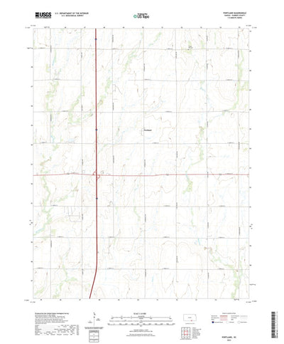 United States Geological Survey Portland, KS (2022, 24000-Scale) digital map