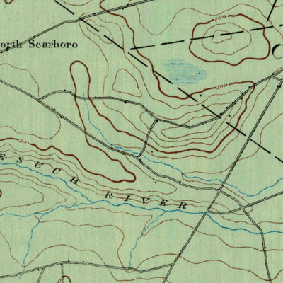 United States Geological Survey Portland, ME (1891, 62500-Scale) digital map