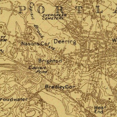 United States Geological Survey Portland, ME (1914, 48000-Scale) digital map