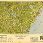 United States Geological Survey Portland, ME-NH (1949, 250000-Scale) digital map