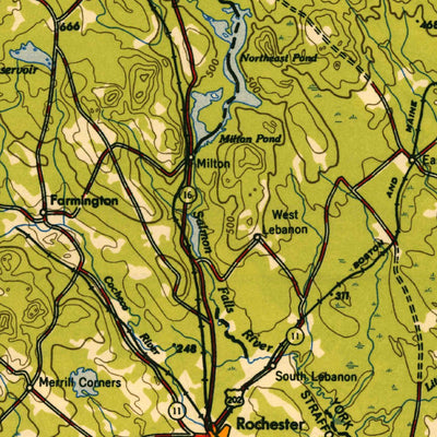 United States Geological Survey Portland, ME-NH (1949, 250000-Scale) digital map