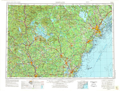 United States Geological Survey Portland, ME-NH (1956, 250000-Scale) digital map