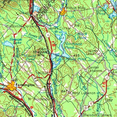 United States Geological Survey Portland, ME-NH (1956, 250000-Scale) digital map