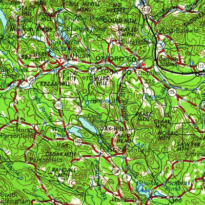 United States Geological Survey Portland, ME-NH (1963, 250000-Scale) digital map