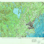 United States Geological Survey Portland, ME-NH (1985, 100000-Scale) digital map