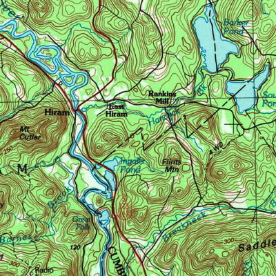 United States Geological Survey Portland, ME-NH (1985, 100000-Scale) digital map