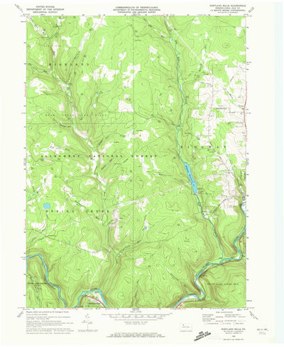 United States Geological Survey Portland Mills, PA (1969, 24000-Scale) digital map