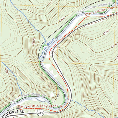 United States Geological Survey Portland Mills, PA (2023, 24000-Scale) digital map
