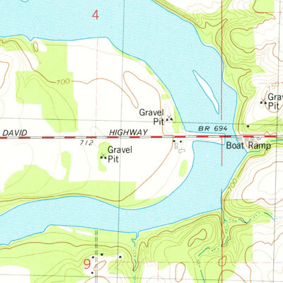 United States Geological Survey Portland North, MI (1978, 24000-Scale) digital map