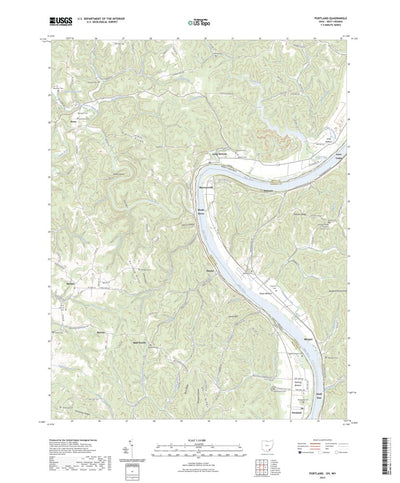 United States Geological Survey Portland, OH (2023, 24000-Scale) digital map