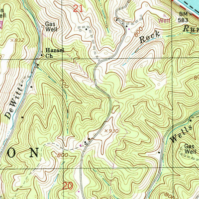 United States Geological Survey Portland, OH-WV (1994, 24000-Scale) digital map