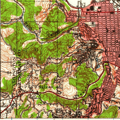 United States Geological Survey Portland, OR-WA (1940, 62500-Scale) digital map